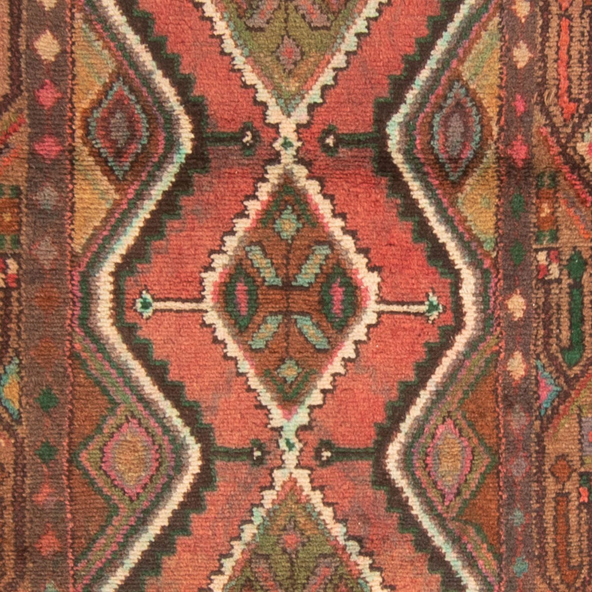 Tapis de couloir Tapis persan - Nomadic - 293 x 83 cm - rouge clair