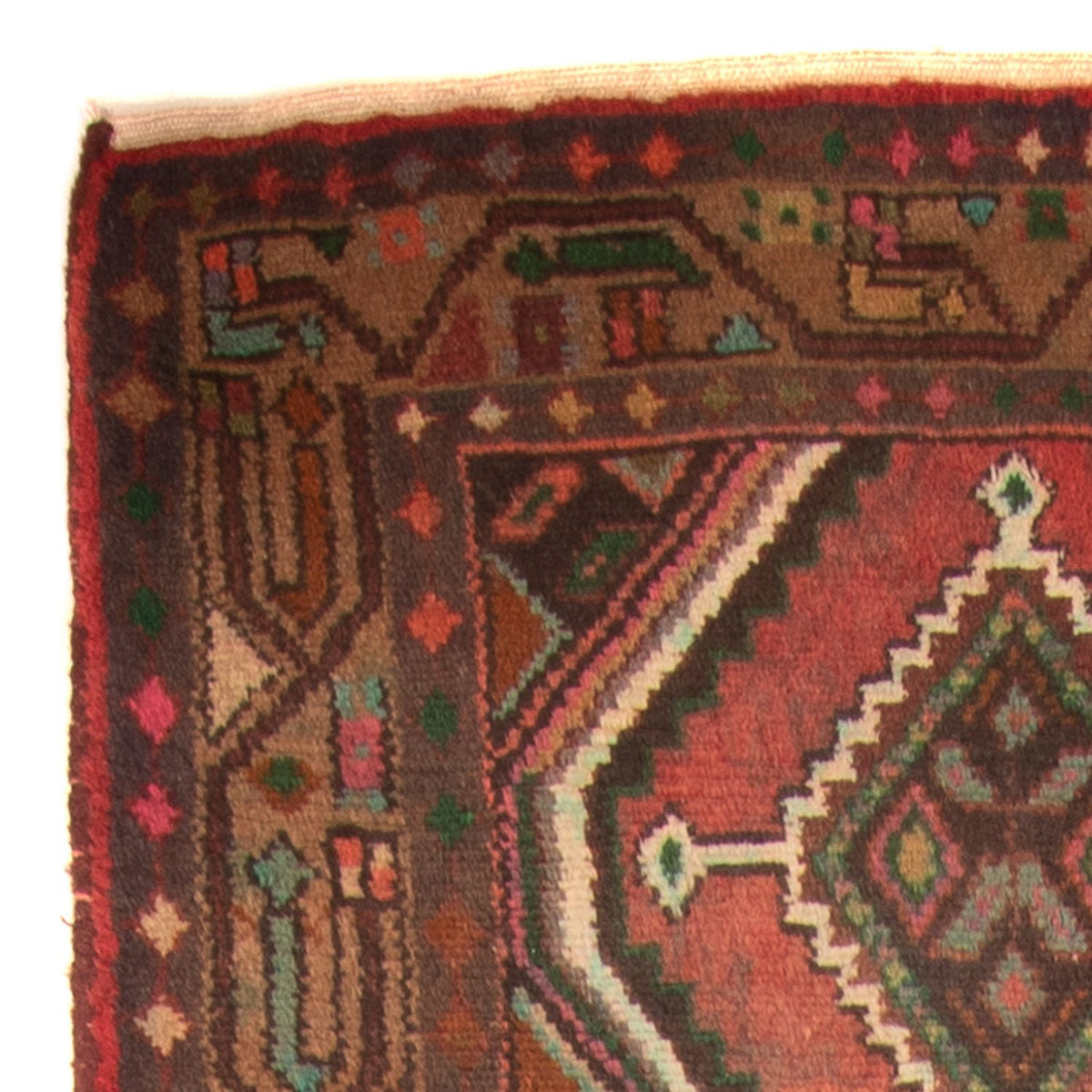 Tapis de couloir Tapis persan - Nomadic - 293 x 83 cm - rouge clair