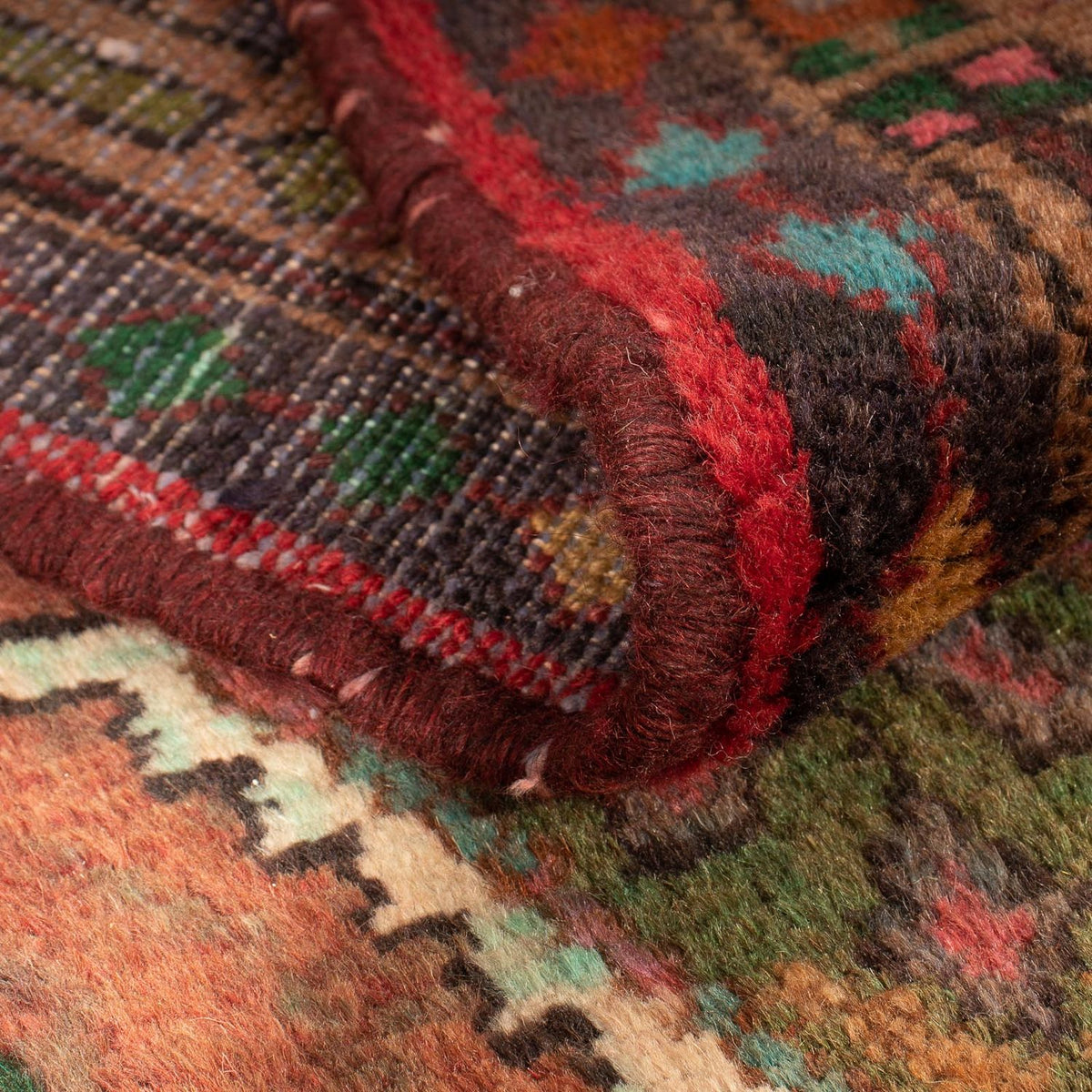 Tapis de couloir Tapis persan - Nomadic - 290 x 86 cm - rouge clair