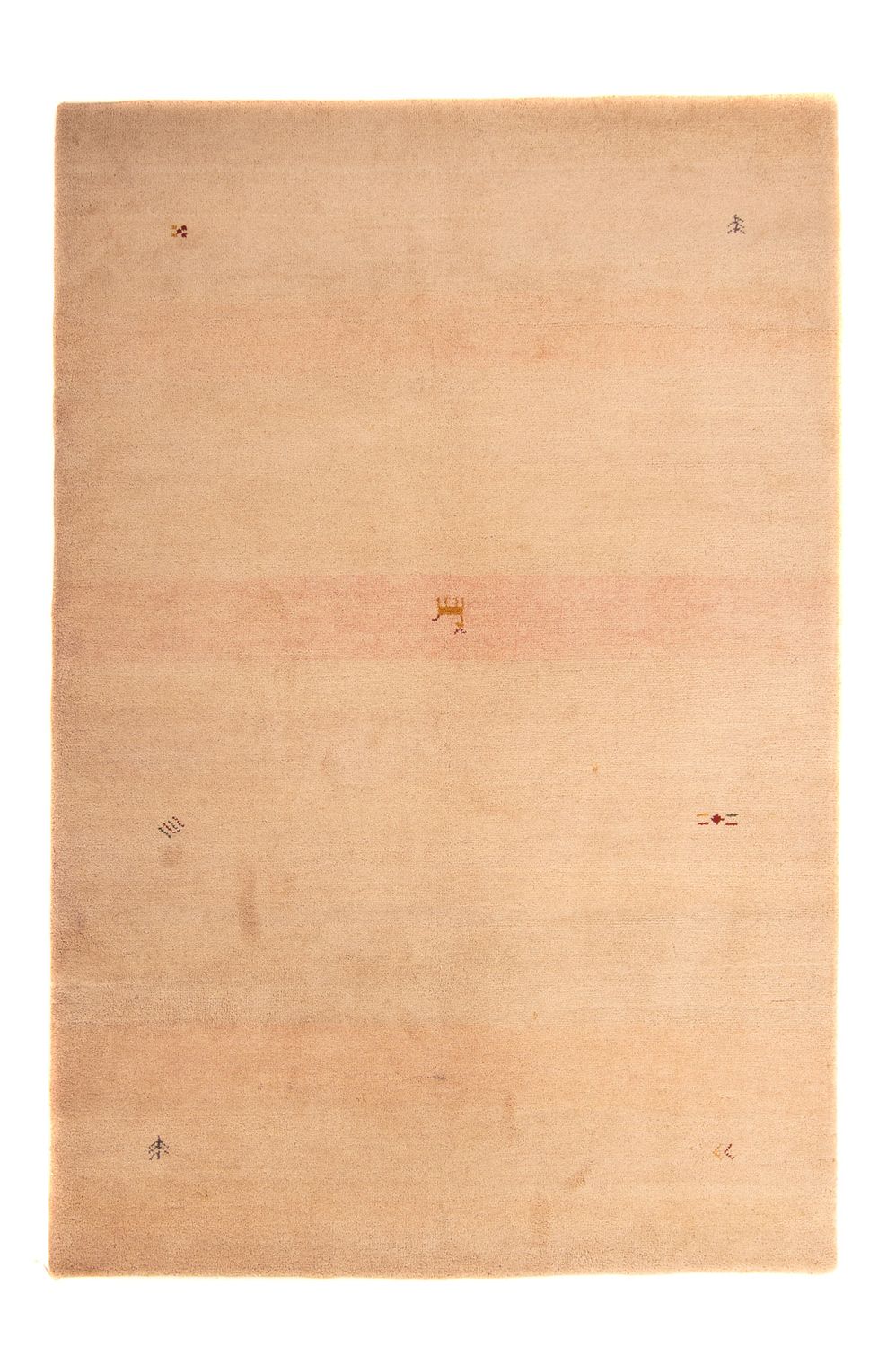 Tapis Gabbeh - Indus - 246 x 167 cm - marron clair