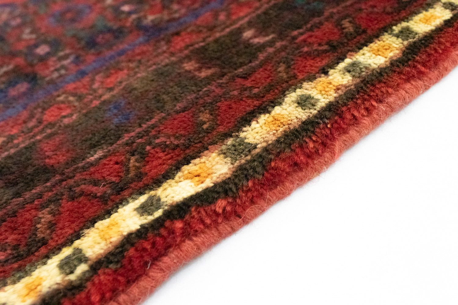 Tapis de couloir Tapis persan - Nomadic - 410 x 80 cm - rouge