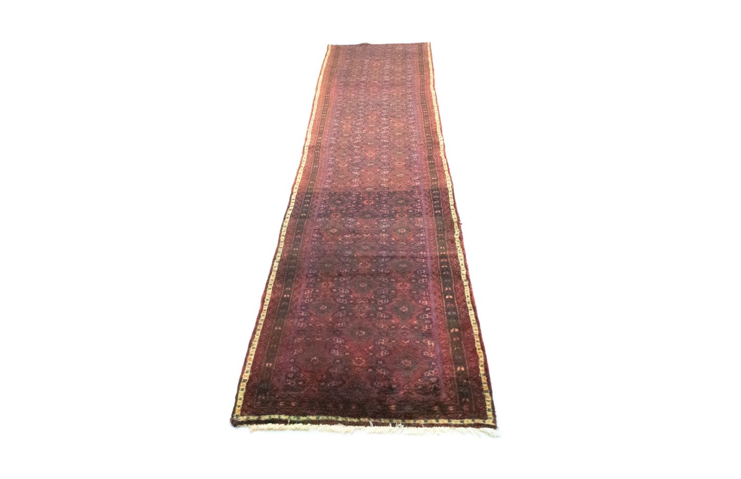 Tapis de couloir Tapis persan - Nomadic - 410 x 80 cm - rouge