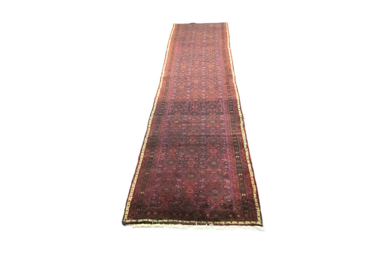 Tapis de couloir Tapis persan - Nomadic - 410 x 80 cm - rouge