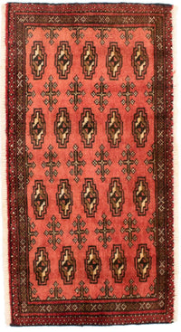 Tapis Turkaman - 130 x 60 cm - rouille