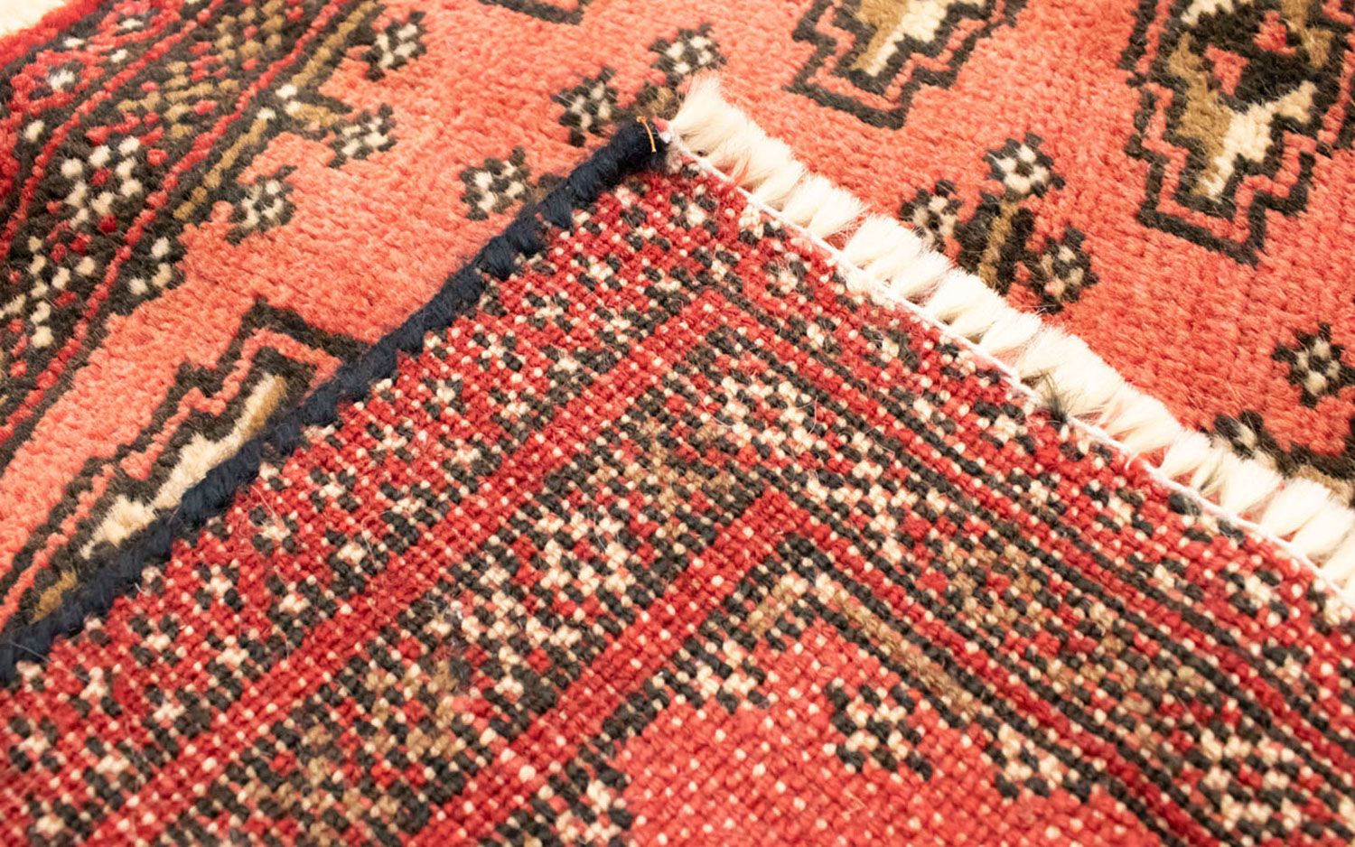 Tapis Turkaman - 130 x 60 cm - rouille