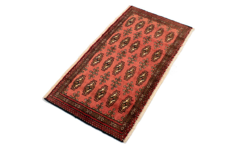 Tapis Turkaman - 130 x 60 cm - rouille