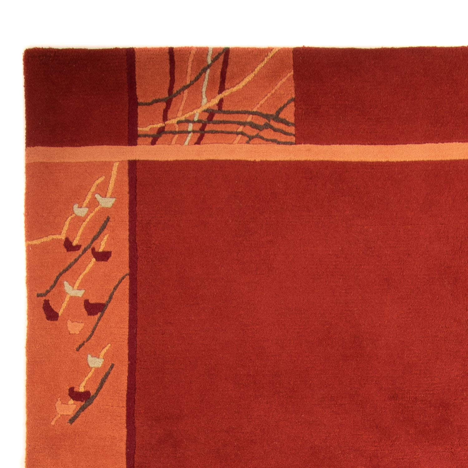 Tapis Népalais - 293 x 205 cm - rouge foncé