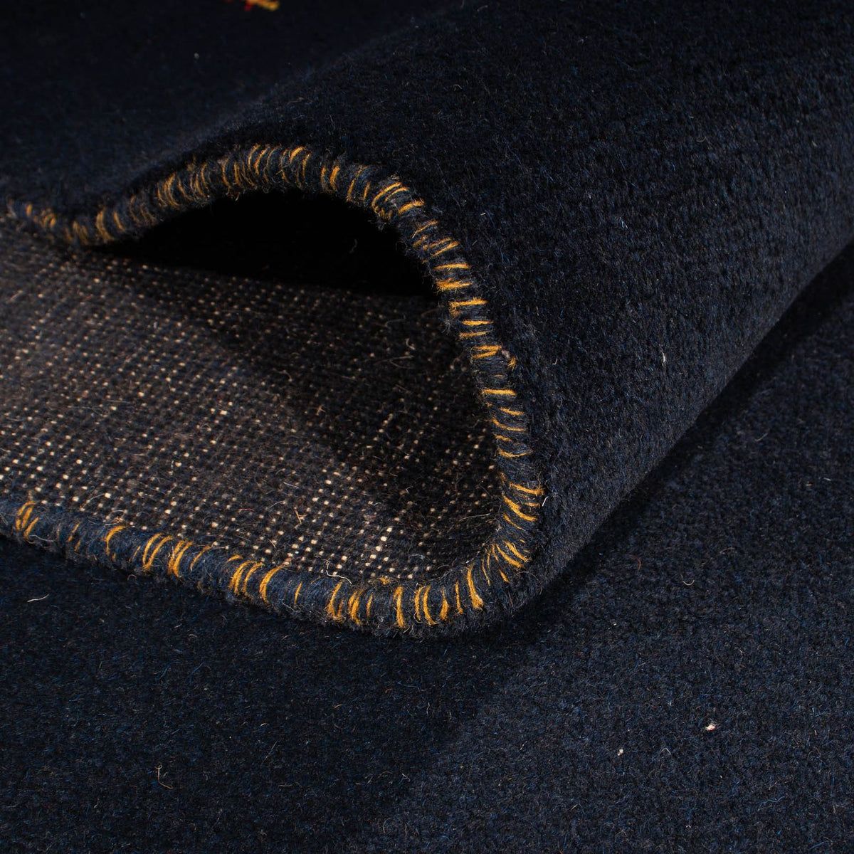 Tapis Gabbeh - Indus - 300 x 200 cm - bleu foncé