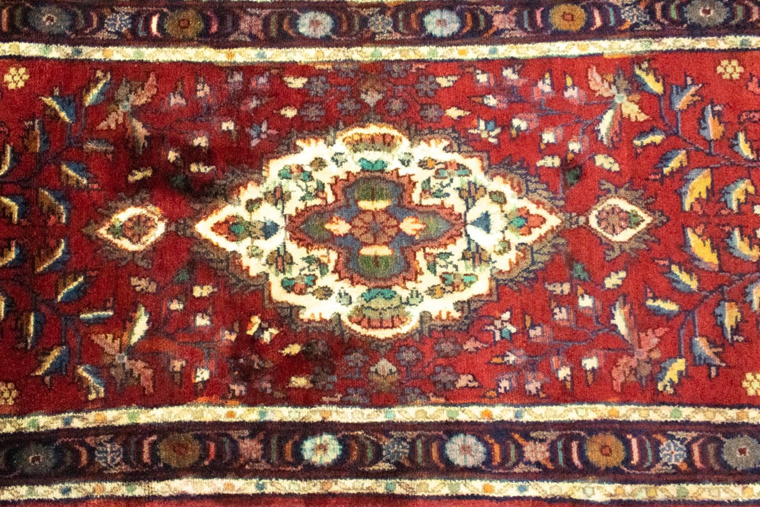 Tapis de couloir Tapis persan - Classique - 304 x 86 cm - rouge