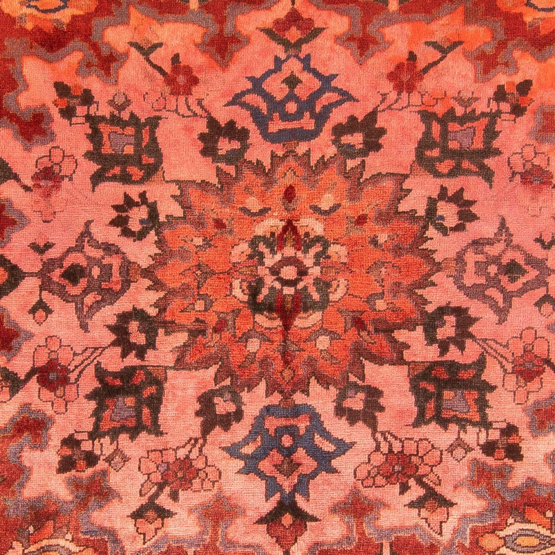 Tapis persan - Nomadic - 210 x 162 cm - rouge clair