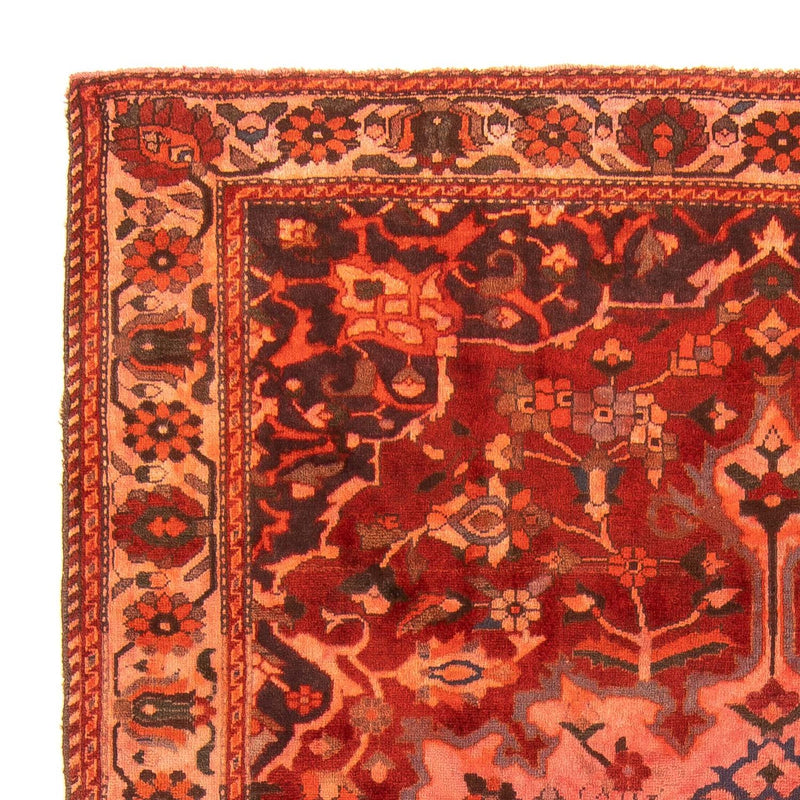 Tapis persan - Nomadic - 210 x 162 cm - rouge clair