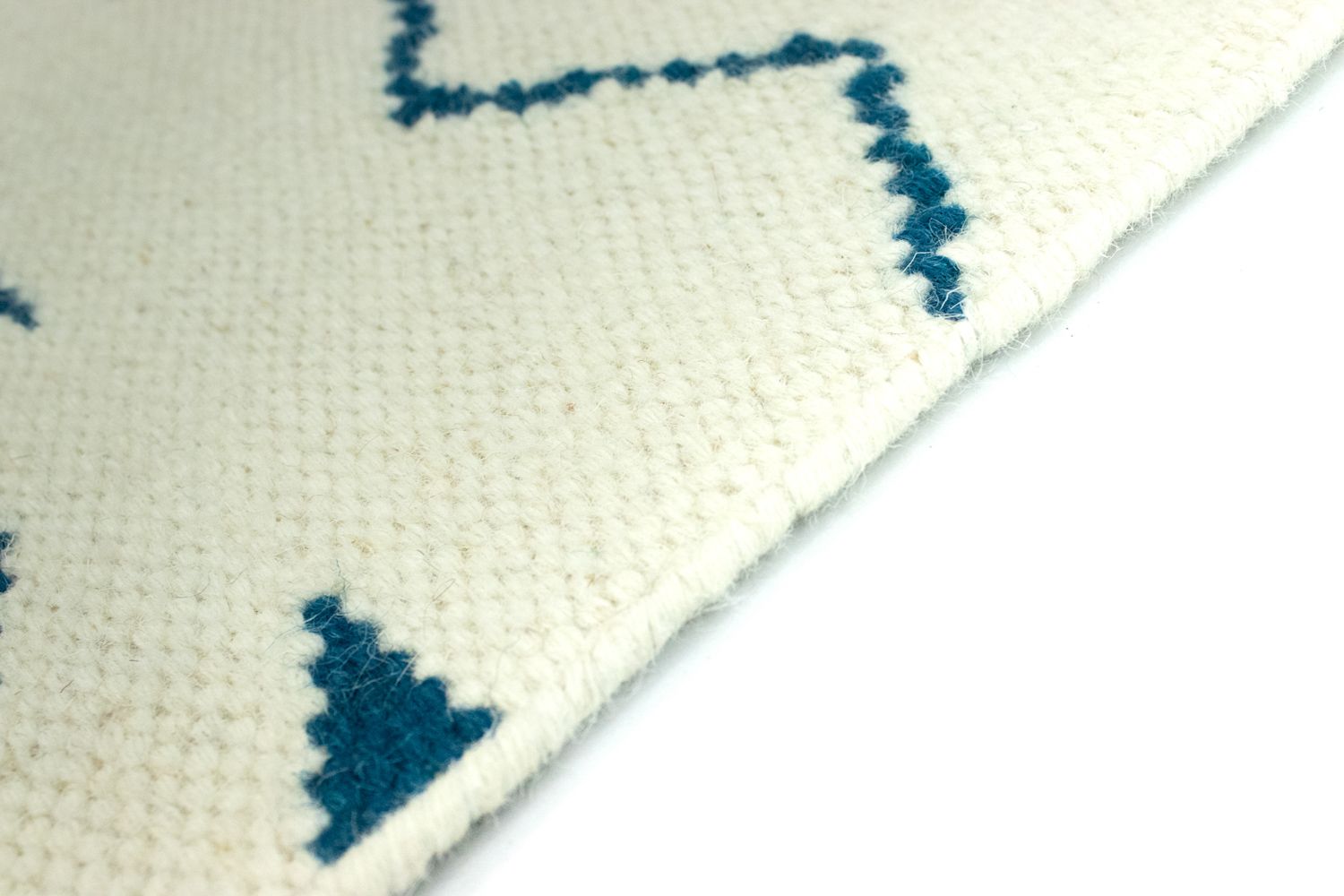 Tapis Kelim - Tendance - 95 x 62 cm - bleu