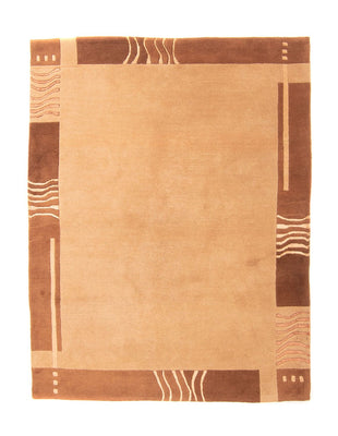 Tapis Népalais - 196 x 147 cm - marron clair