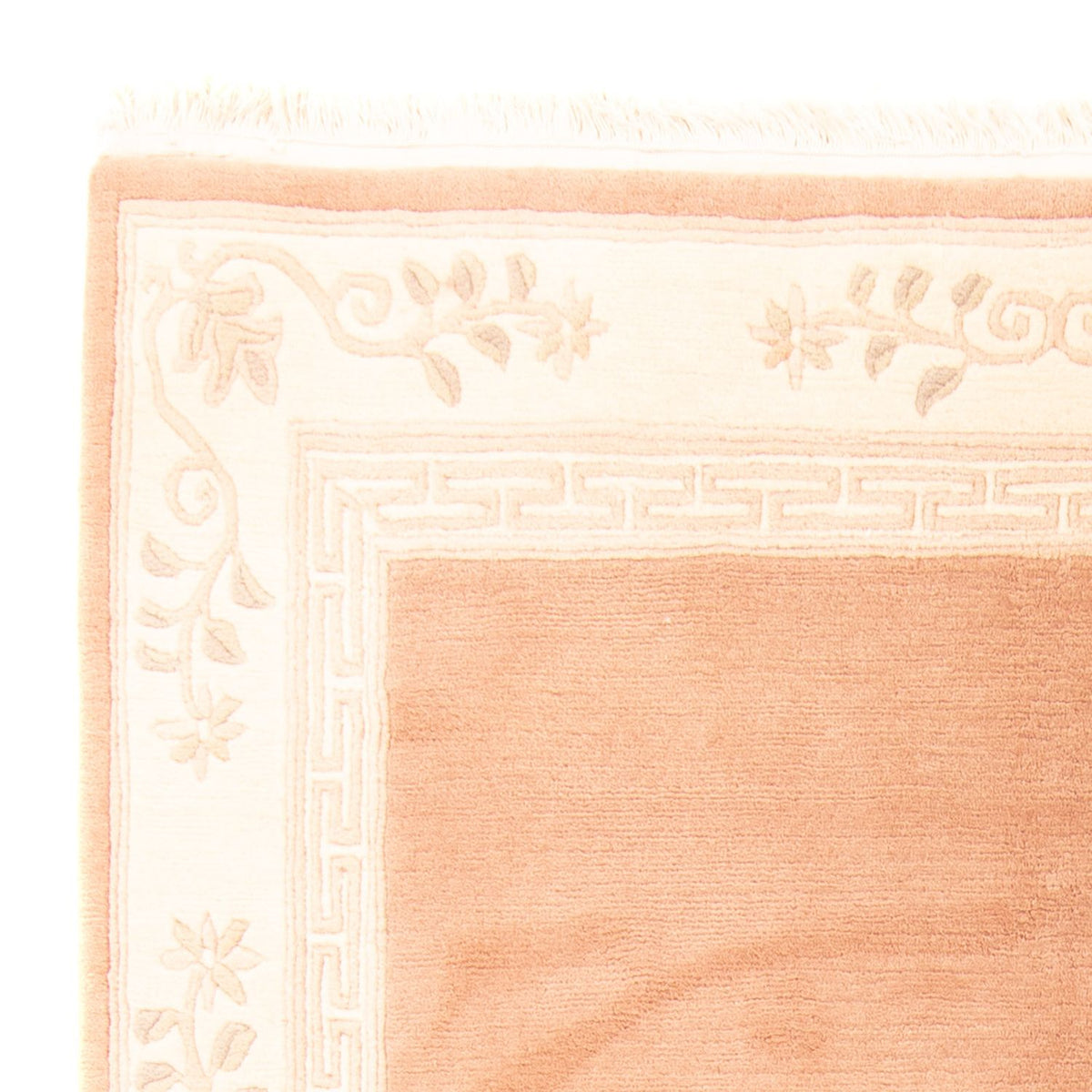 Tapis Népalais - 242 x 168 cm - marron clair