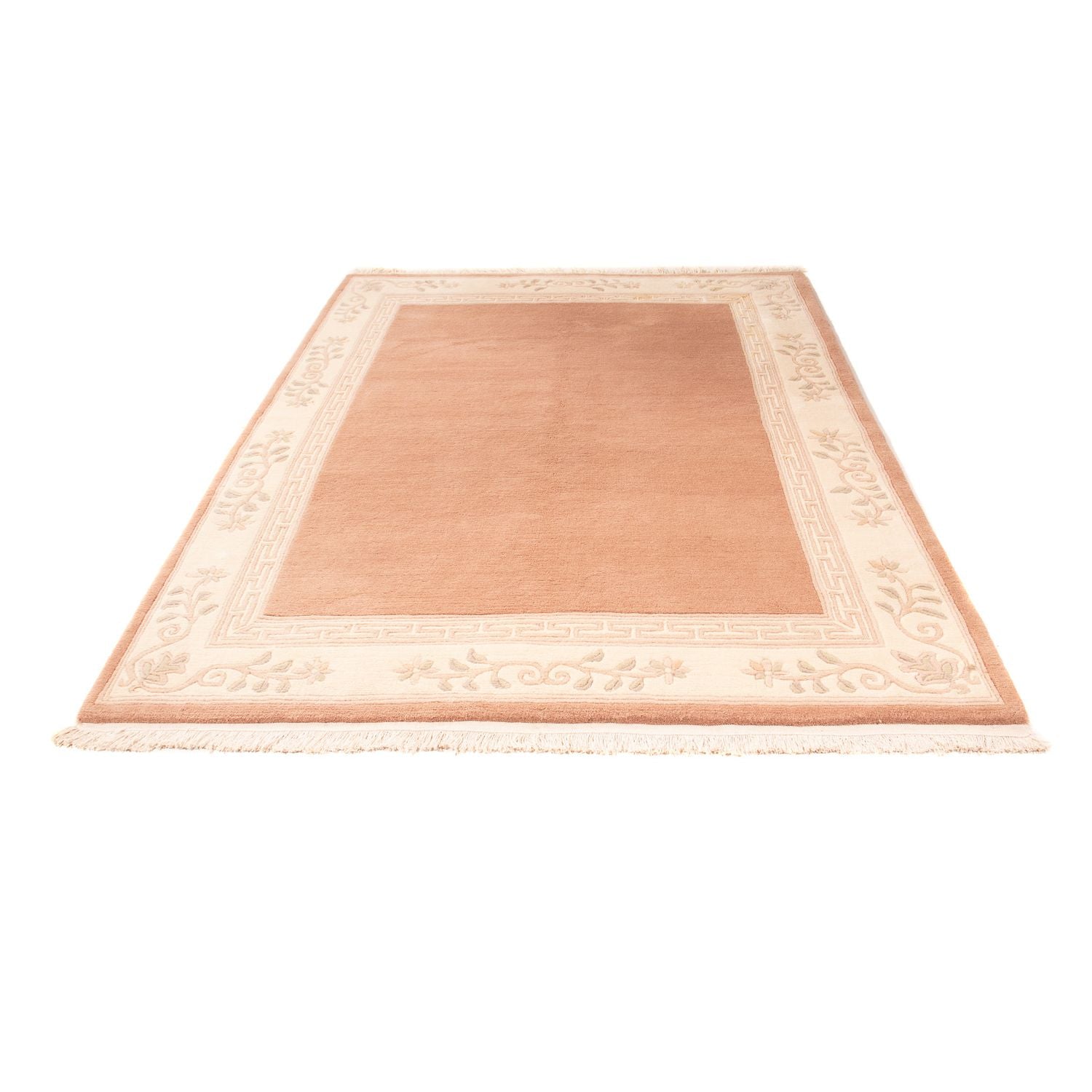 Tapis Népalais - 242 x 168 cm - marron clair