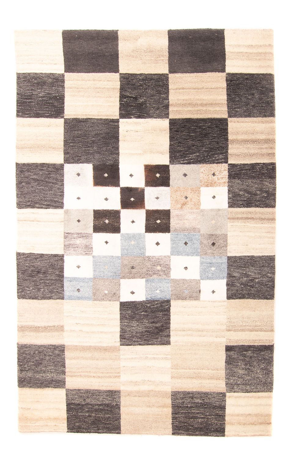 Tapis Gabbeh - Indus - 265 x 183 cm - multicolore