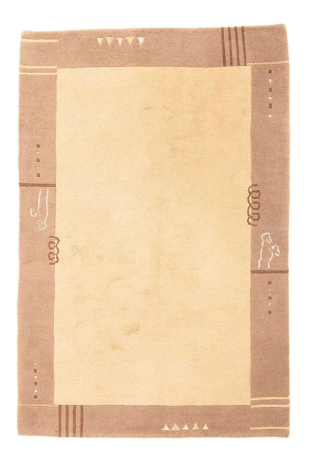 Tapis Népalais - 230 x 160 cm - marron clair