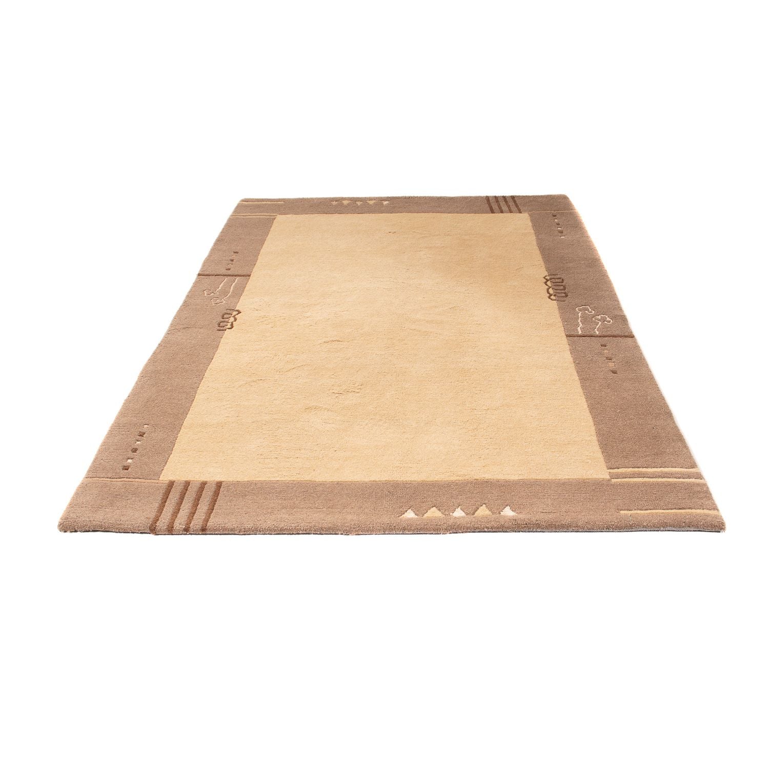 Tapis Népalais - 230 x 160 cm - marron clair