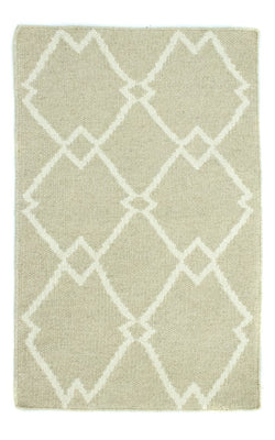 Tapis Kelim - Tendance - 90 x 60 cm - beige