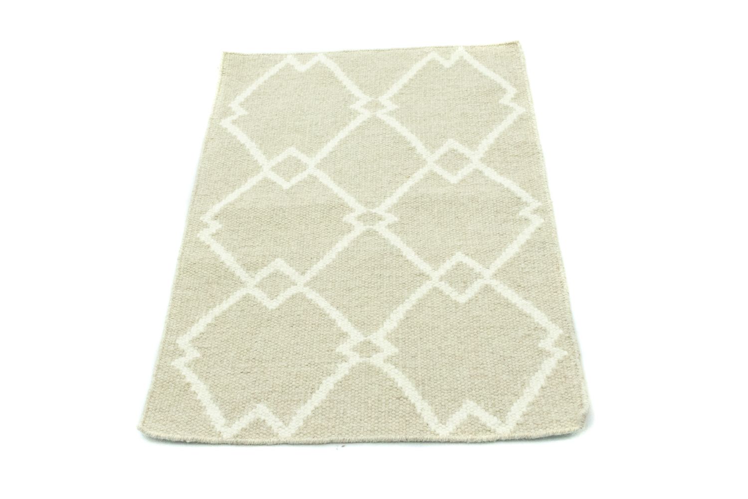 Tapis Kelim - Tendance - 90 x 60 cm - beige