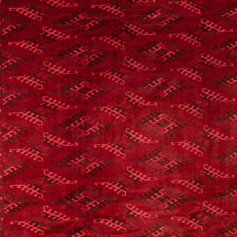 Tapis afghan - 323 x 279 cm - rouge