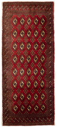 Tapis Turkaman - 130 x 60 cm - rouge
