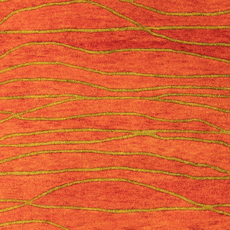 Tapis en laine - 195 x 136 cm - rouille