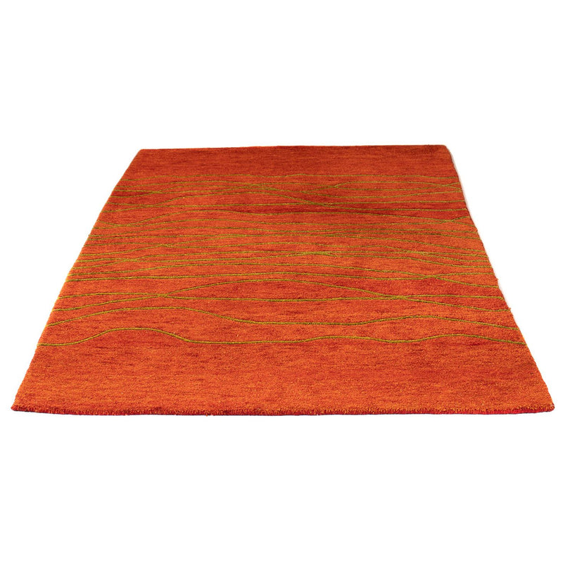 Tapis en laine - 195 x 136 cm - rouille