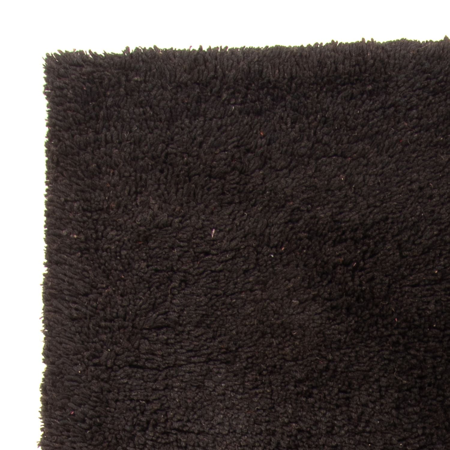 Tapis à poils longs - 216 x 150 cm - noir