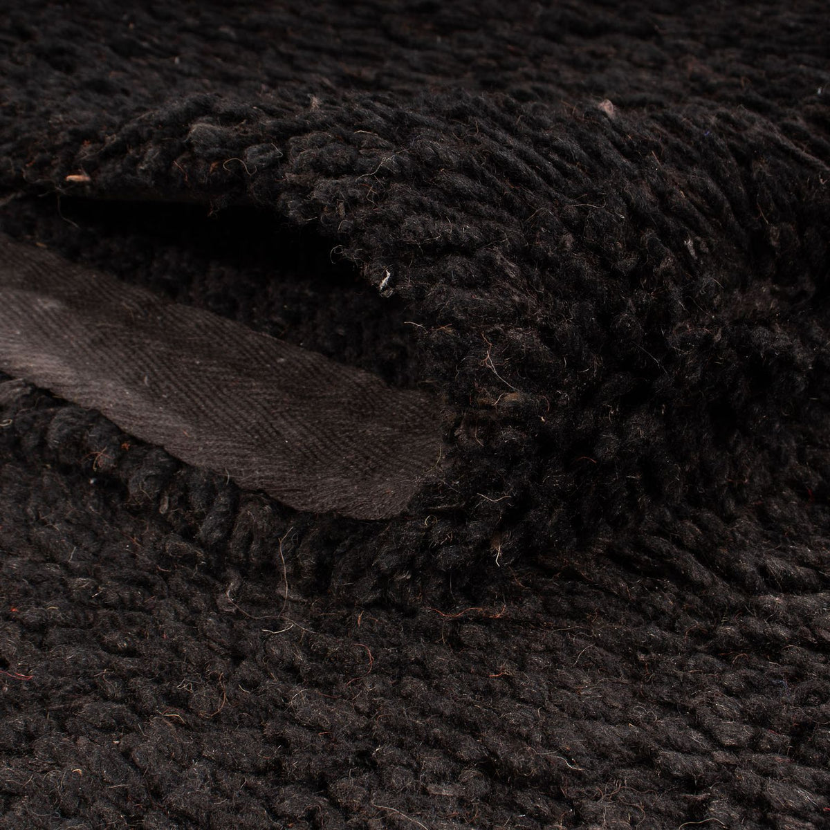 Tapis à poils longs - 216 x 150 cm - noir