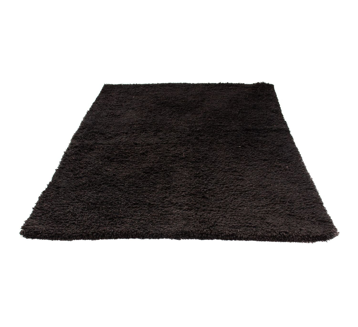 Tapis à poils longs - 216 x 150 cm - noir