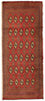 Tapis Turkaman - 130 x 60 cm - rouge