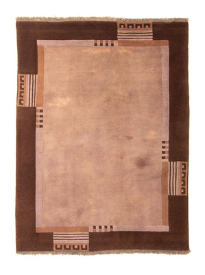 Tapis Népalais - 193 x 142 cm - marron clair