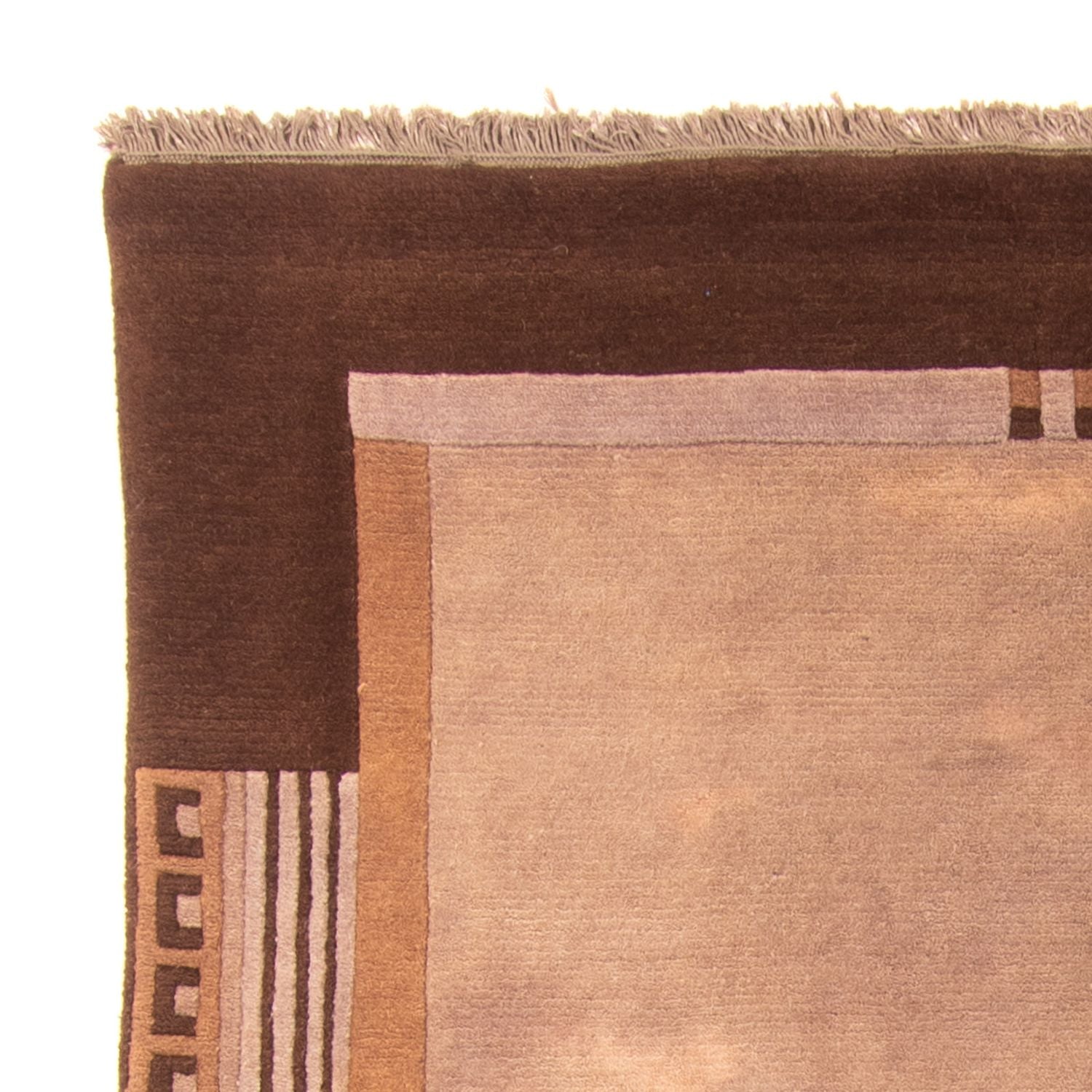 Tapis Népalais - 193 x 142 cm - marron clair