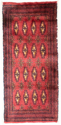 Tapis Turkaman - 130 x 60 cm - rouge
