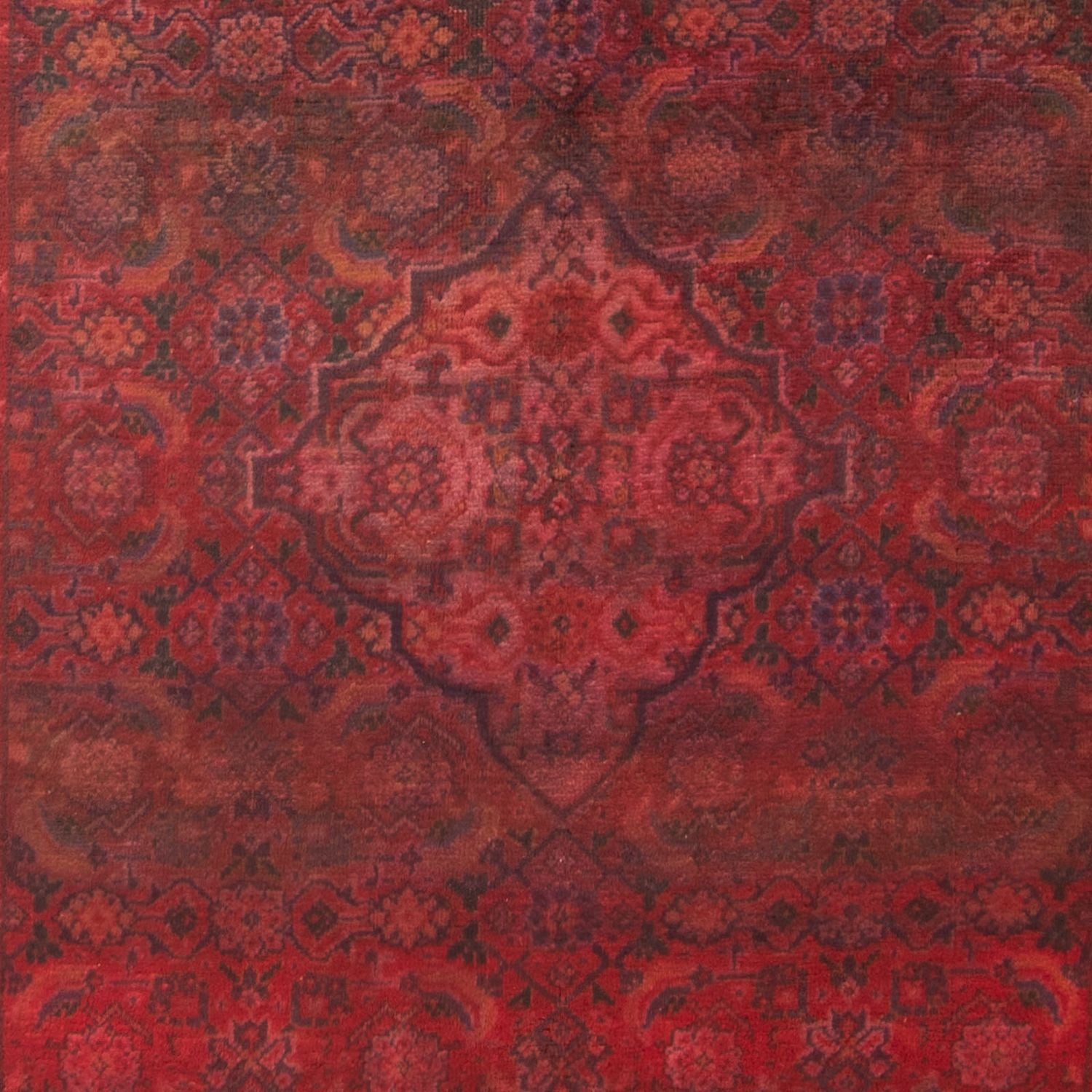 Tapis de couloir Tapis persan - Nomadic - 323 x 115 cm - rouge foncé