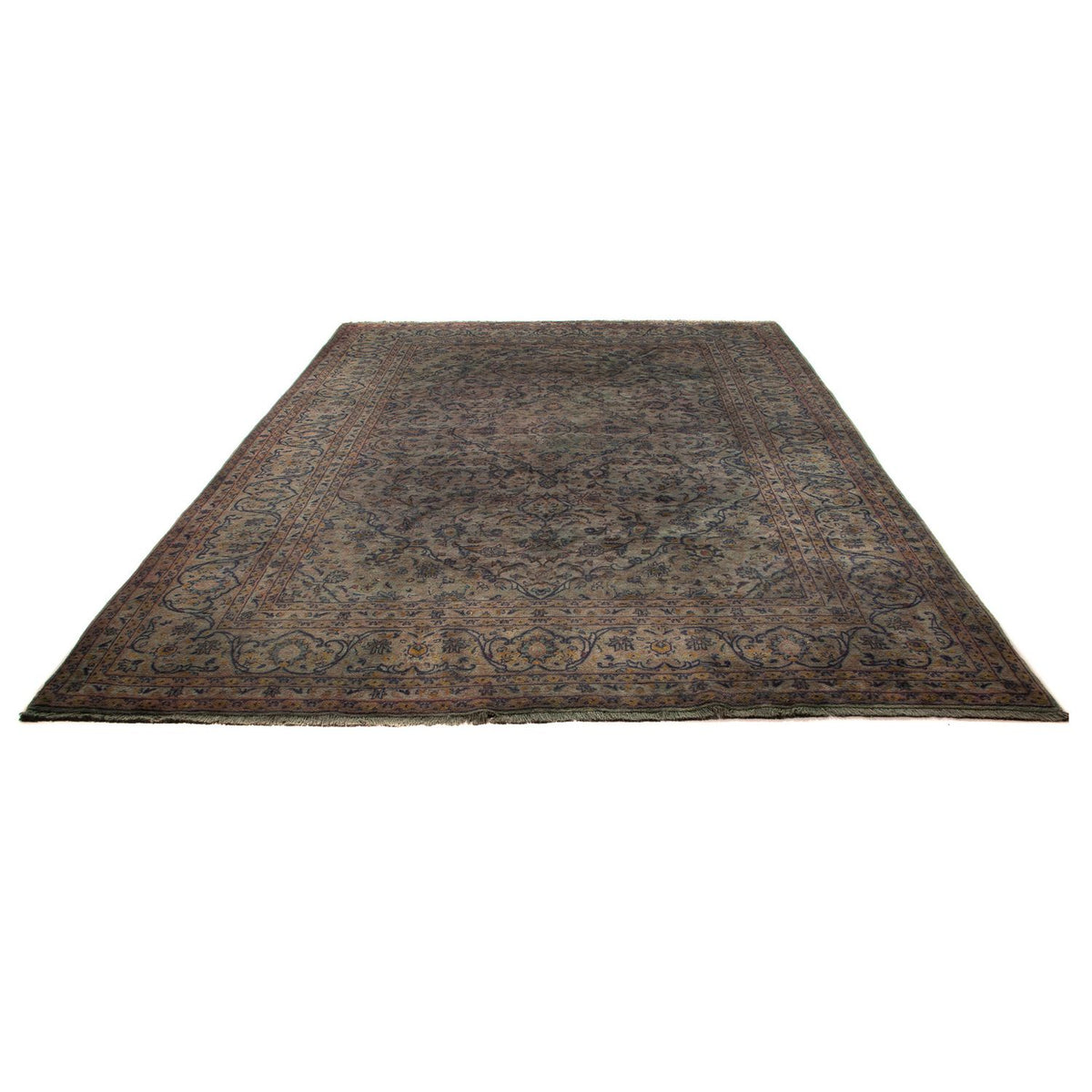 Tapis persan - Keshan - 350 x 250 cm - marron foncé