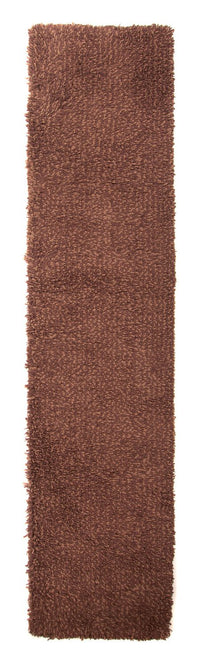 Tapis de couloir Tapis à poils longs - 295 x 66 cm - marron