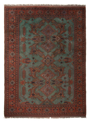 Tapis afghan - Hatschlu - 307 x 220 cm - marron