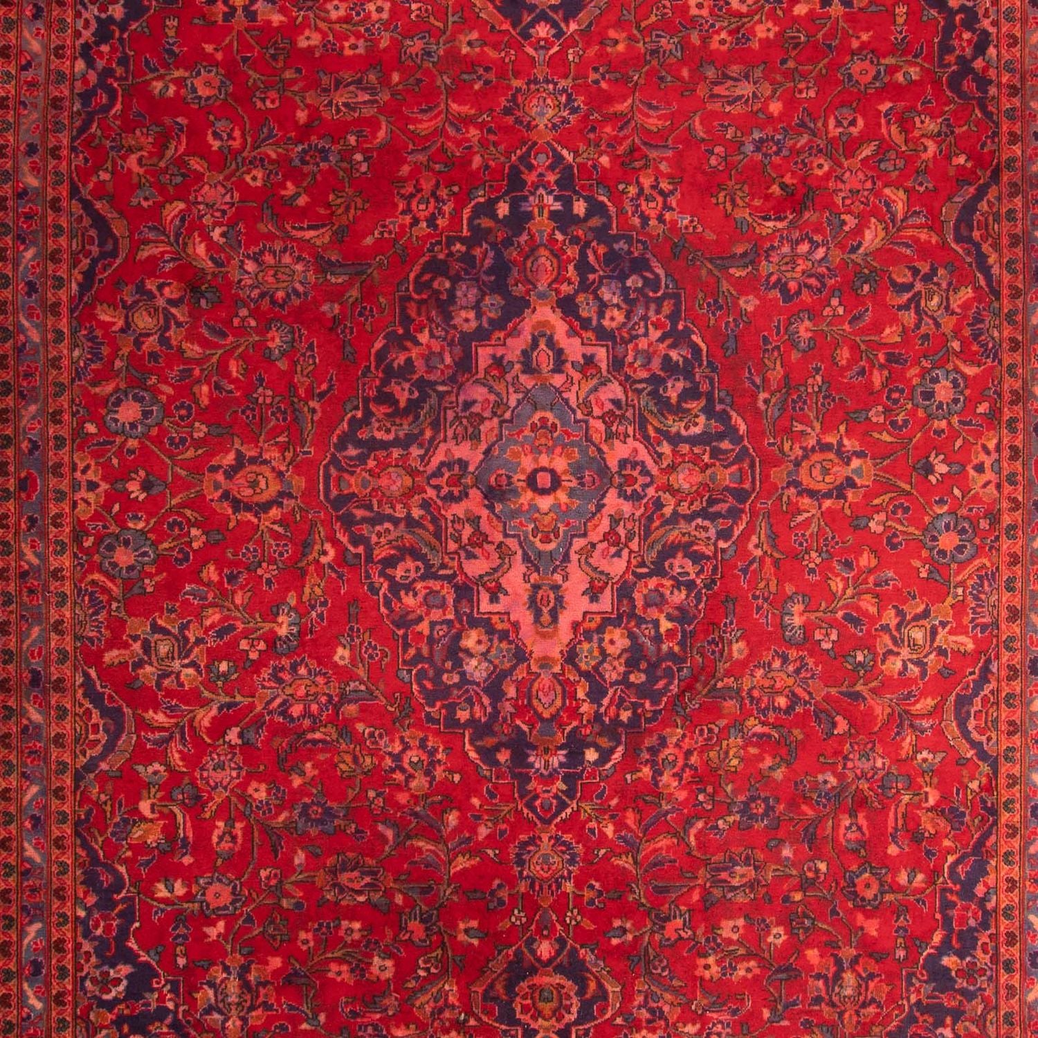 Tapis persan - Keshan - 425 x 300 cm - rouge