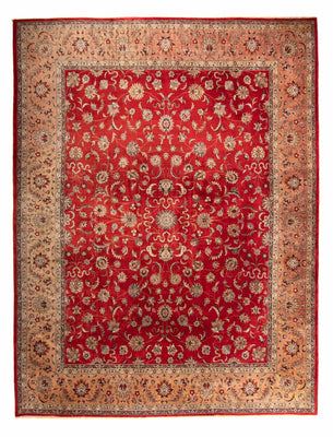 Tapis oriental - Tabriz - 363 x 280 cm - rouge foncé