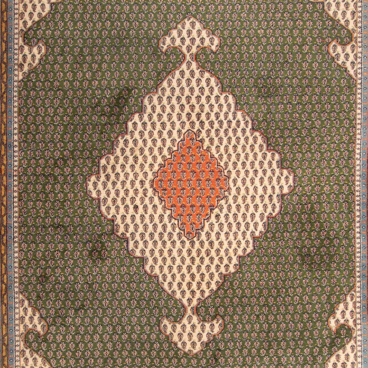 Tapis oriental - Mir - Indus - 348 x 240 cm - vert