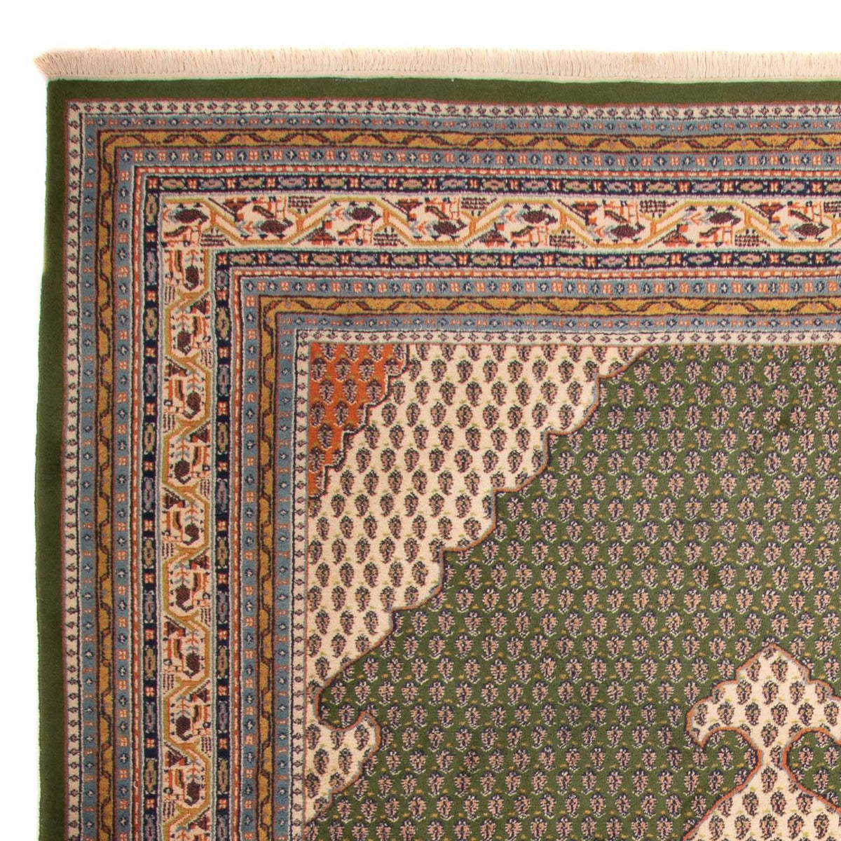 Tapis oriental - Mir - Indus - 348 x 240 cm - vert