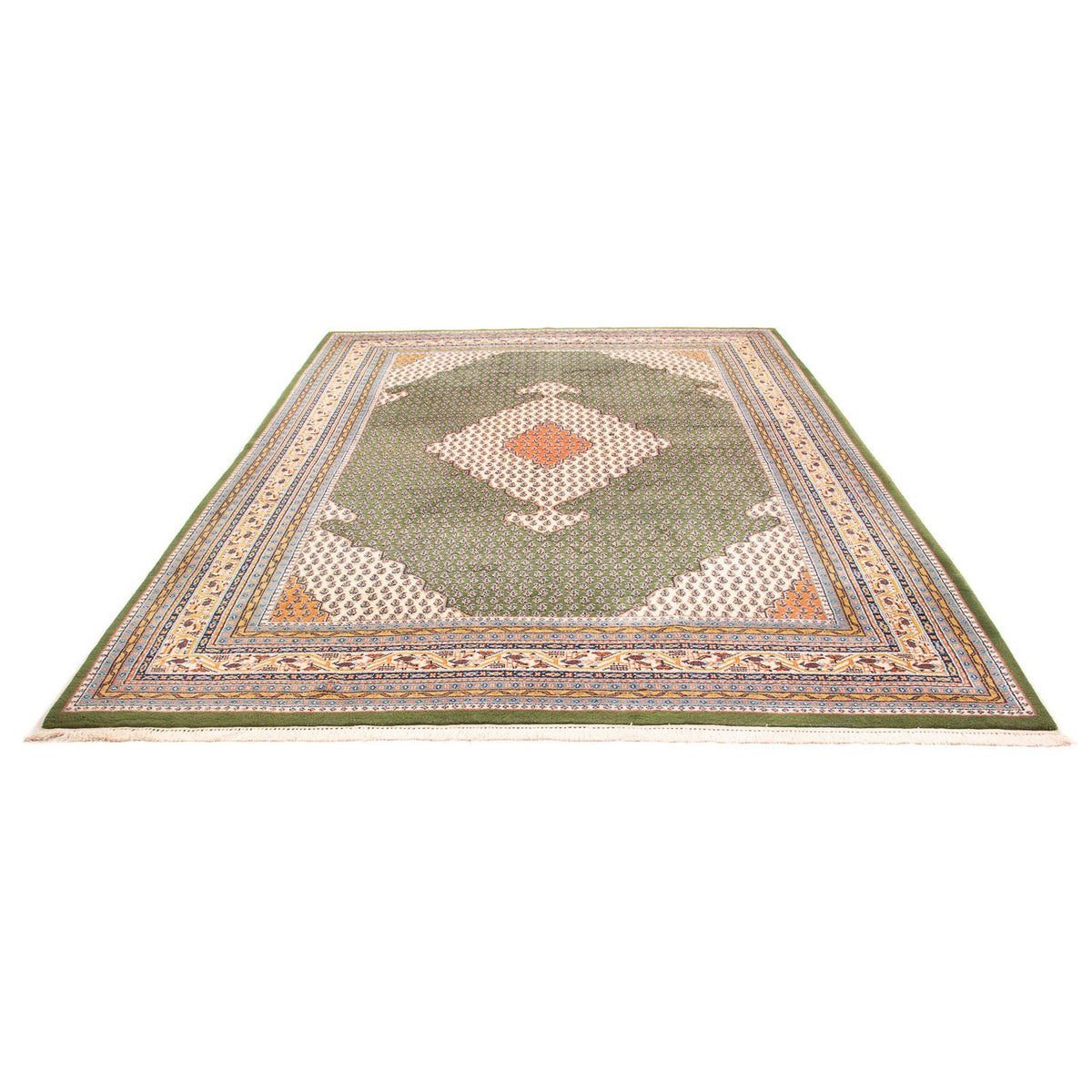 Tapis oriental - Mir - Indus - 348 x 240 cm - vert