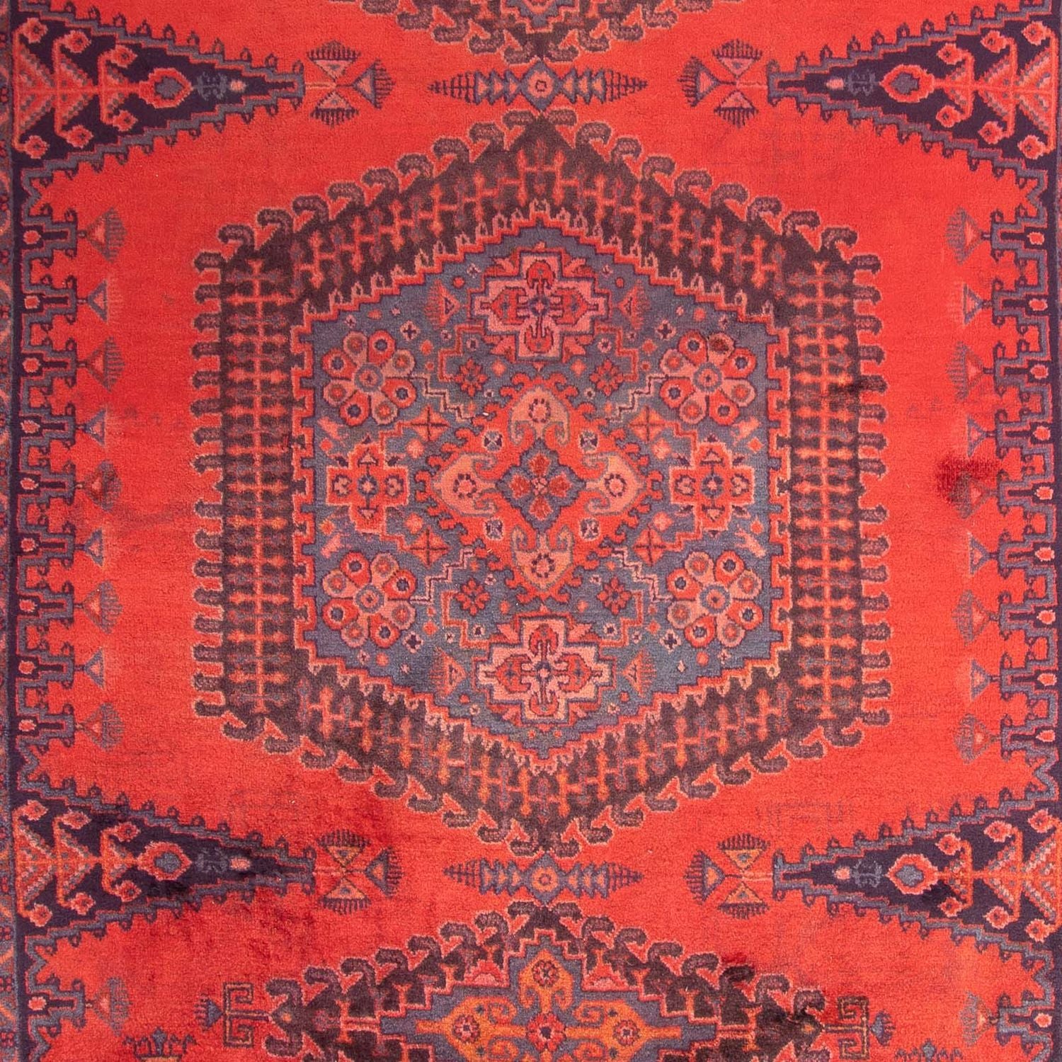 Tapis persan - Nomadic - 335 x 225 cm - rouge
