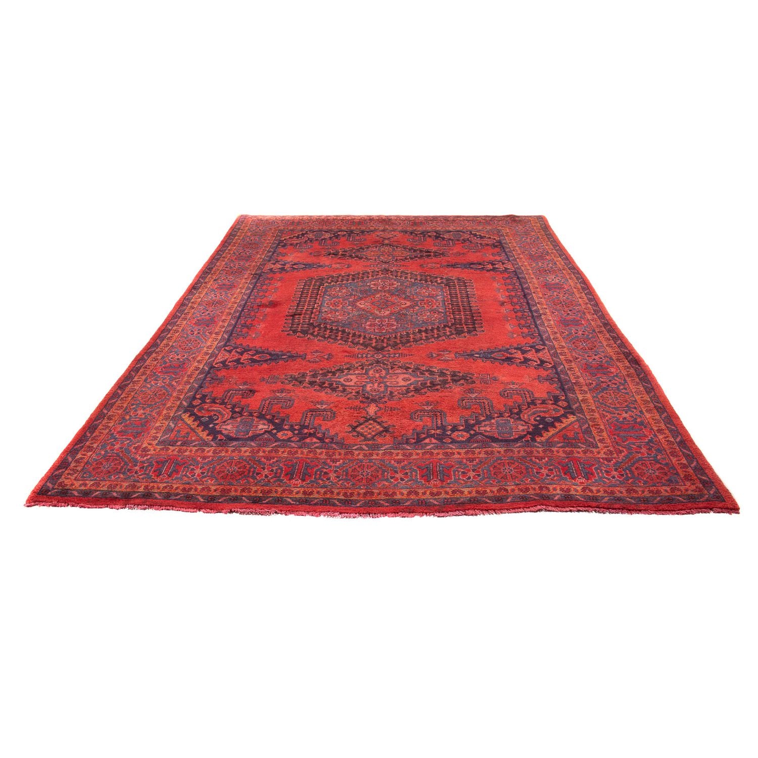 Tapis persan - Nomadic - 335 x 225 cm - rouge
