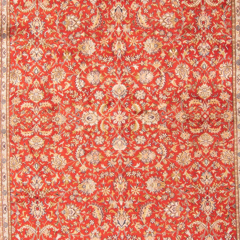 Tapis en soie - Soie du Cachemire - 277 x 186 cm - rouge