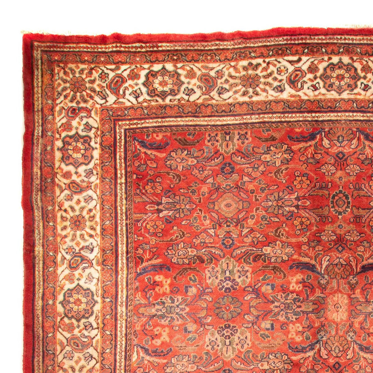Tapis persan - Nomadic - 433 x 320 cm - rouge foncé