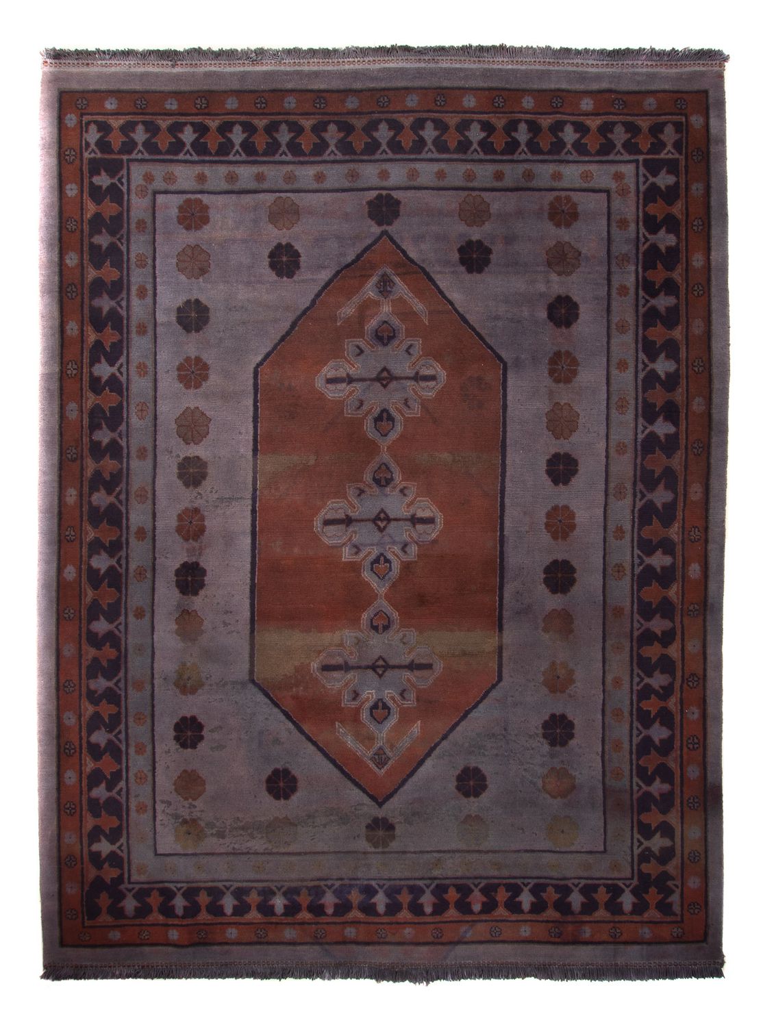 Tapis persan - Nomadic - 340 x 250 cm - marron foncé