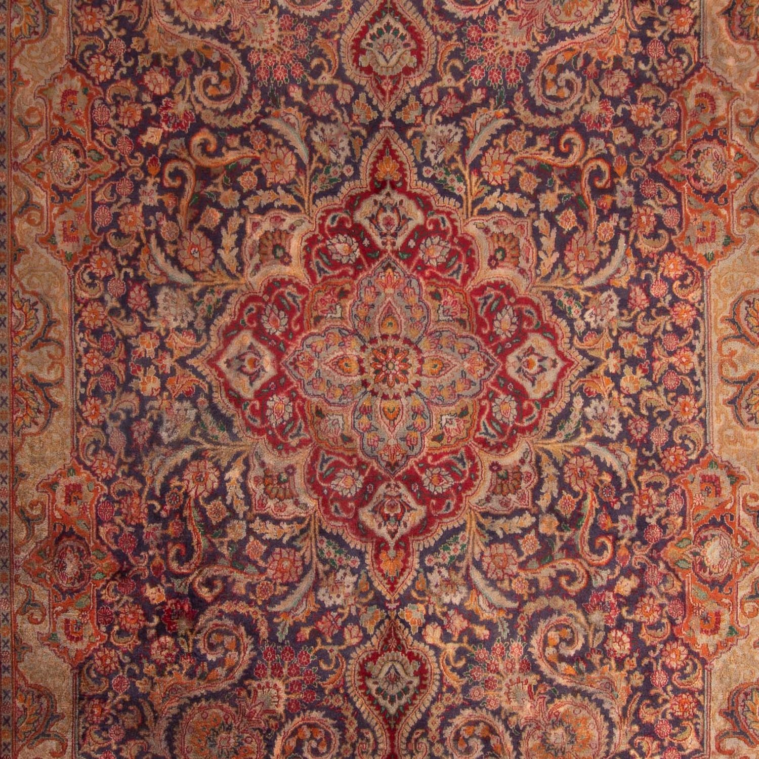 Tapis persan - Classique - 383 x 295 cm - rouge foncé